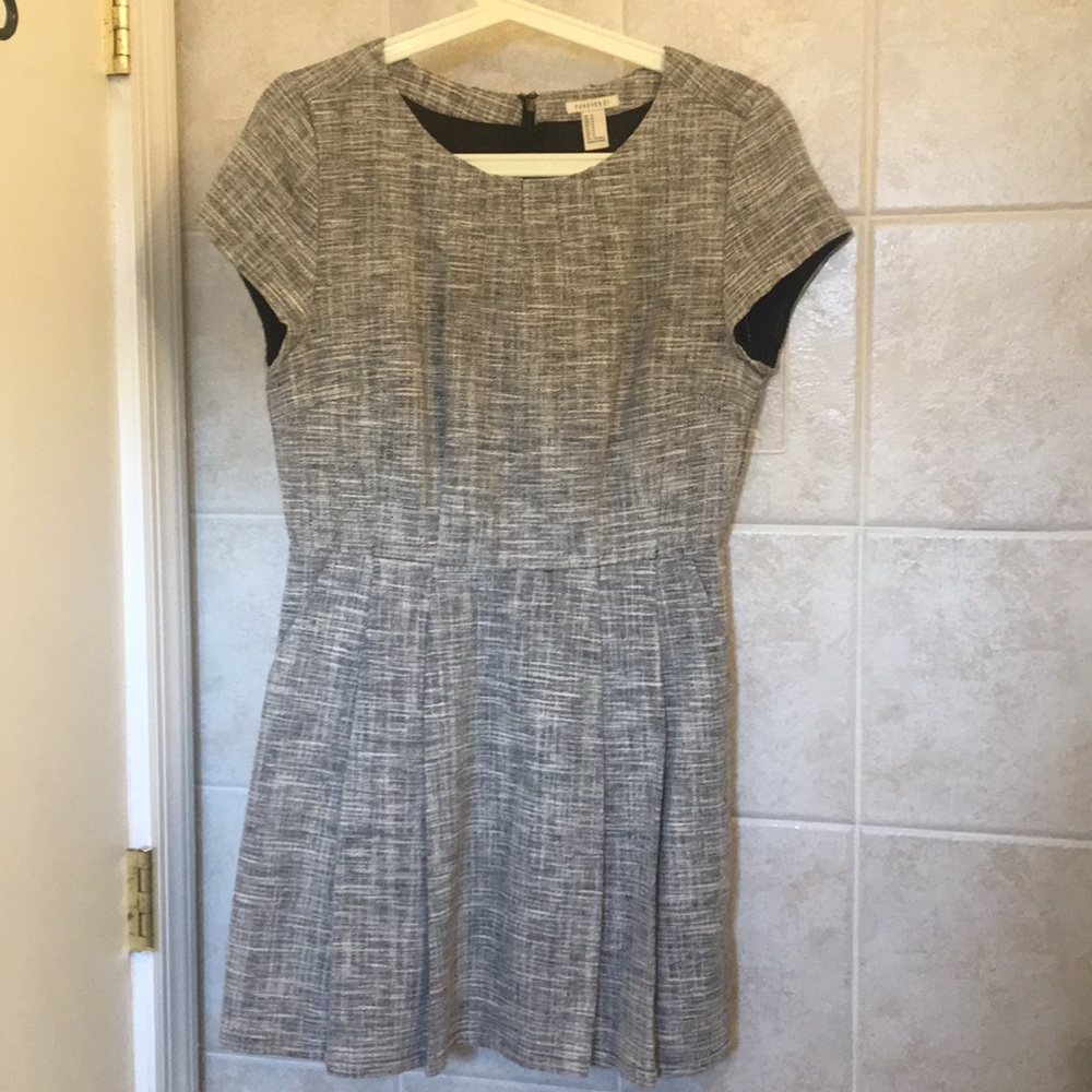 Pleated gray Forever 21 dress
